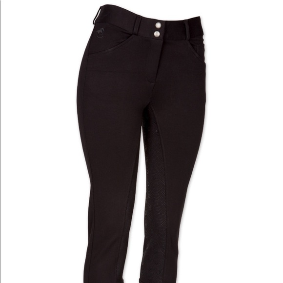 Piper knit riding breeches. 30R. Boot cut. New in pkg. black. - Picture 1 of 9